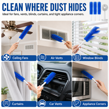 🥇Flexible Microfiber Cleaning Brush Set
