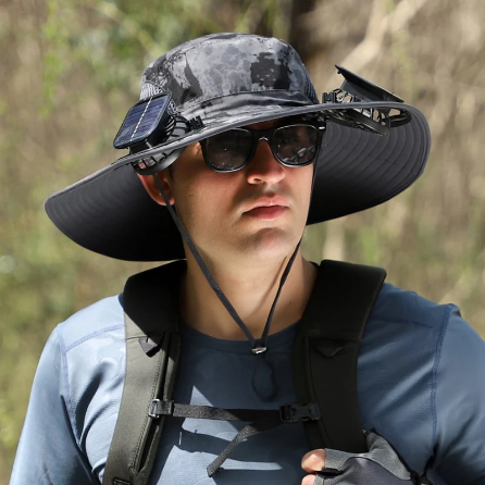🔥2026 Summer Hot Sale 49% OFF⚡Solar Fan Sun Hat🎁