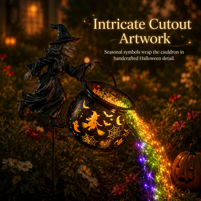 🔥LAST DAY 50% OFF🔮Halloween Witch Cauldron Garden Light