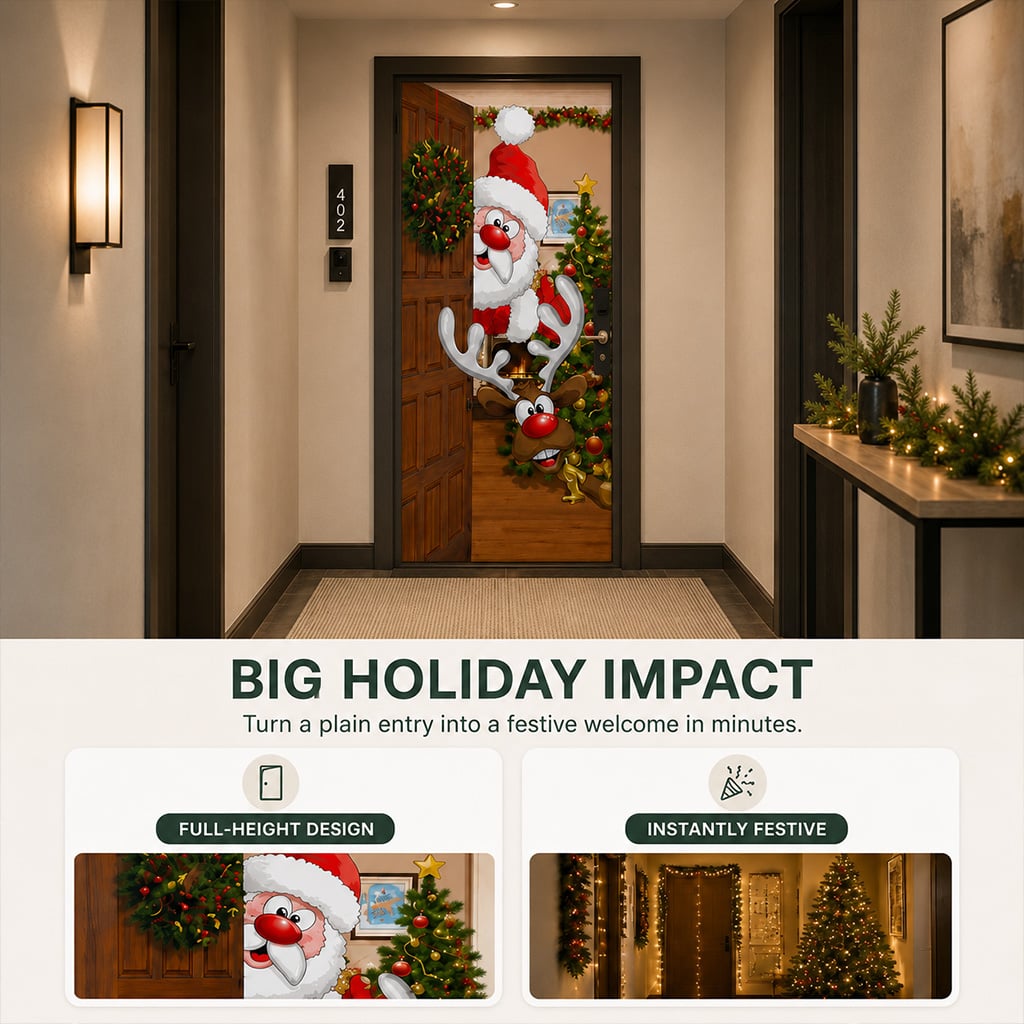 🎄Last Day 50% OFF🌟2026 Christmas Front Door Decoration