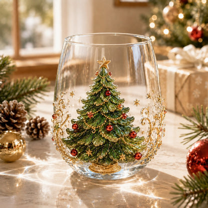 🎄 Christmas Magic Glass Cup – A Festive Holiday Keepsake For Every Sip