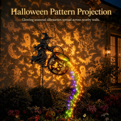 🔥LAST DAY 50% OFF🔮Halloween Witch Cauldron Garden Light