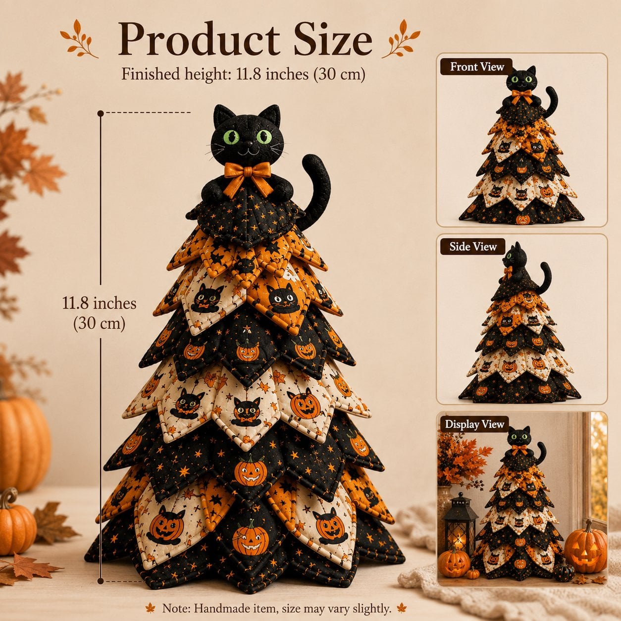 🎃 DIY Halloween Quilted Fabric Tree Kit