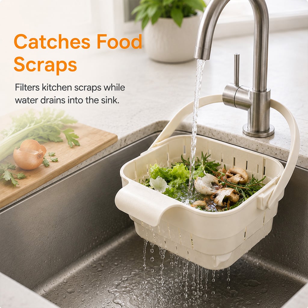 🔥2026 Summer Hot Sale 49% OFF💦Collapsible Faucet- Hanging Sink Strainer Basket
