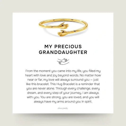 My Precious Granddaughter - Gold Hug Bracelet