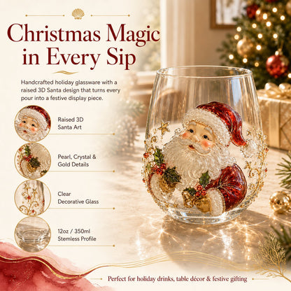 🎄 Christmas Magic Glass Cup – A Festive Holiday Keepsake For Every Sip