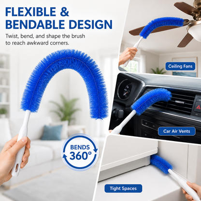 🥇Flexible Microfiber Cleaning Brush Set