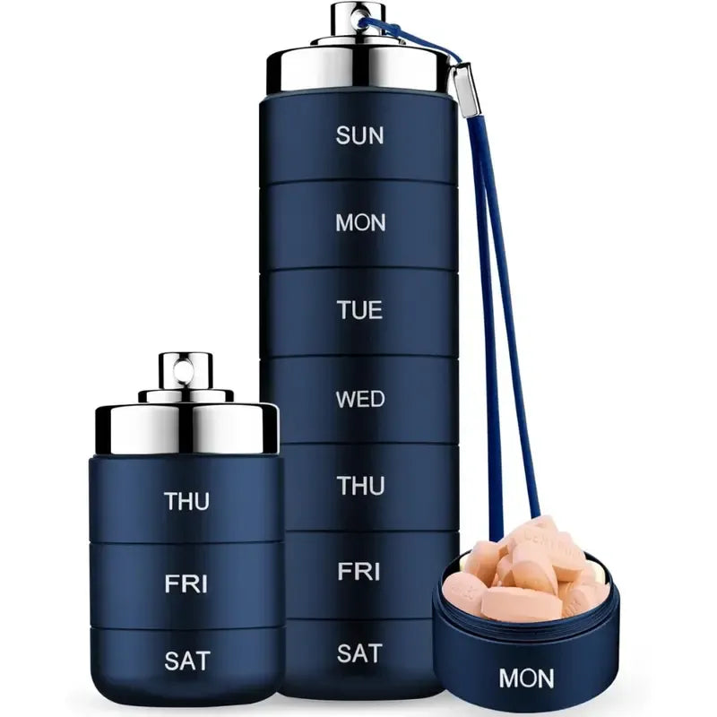🔥Last Day 50% OFF💊Metal Travel 7-DAY Pill Organizer