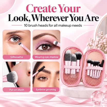 Compact Travel Makeup Brushes