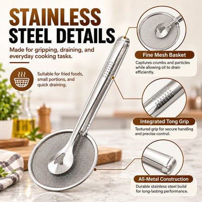 Dual Action Frying Strainer