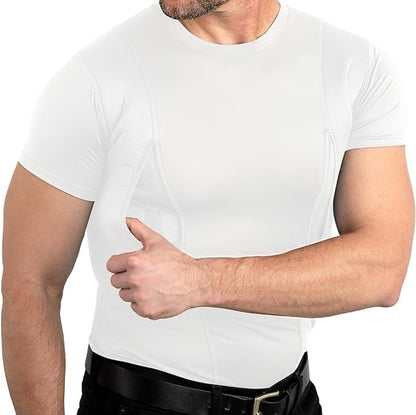 Concealed Carry Holster Shirt | Secure Hook & Loop Pocket with Large Storage