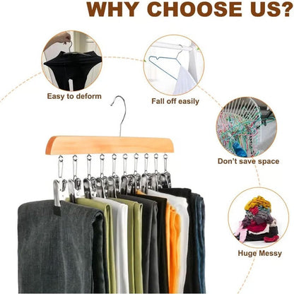 10 Clip Closet Hanger