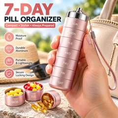 🔥Last Day 50% OFF💊Metal Travel 7-DAY Pill Organizer