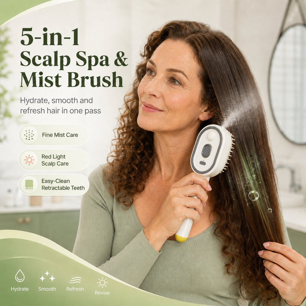 💨5-in-1 Electric Spray Retractable Airbag Comb