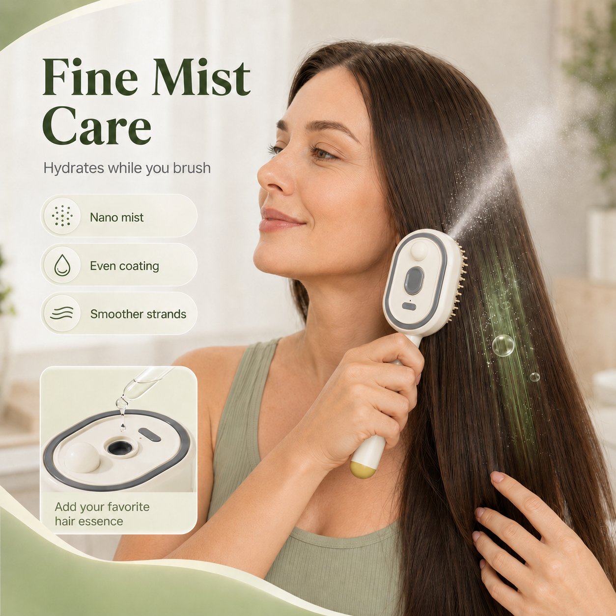 💨5-in-1 Electric Spray Retractable Airbag Comb