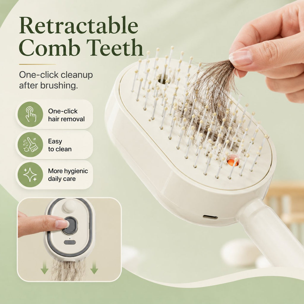💨5-in-1 Electric Spray Retractable Airbag Comb