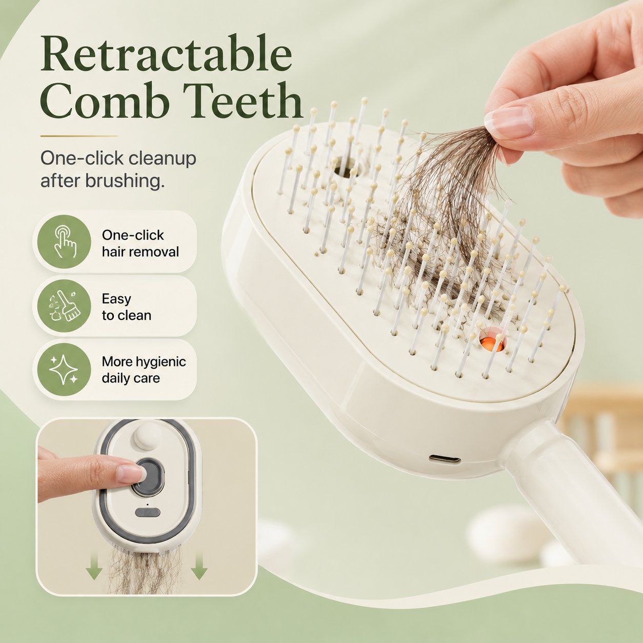 💨5-in-1 Electric Spray Retractable Airbag Comb