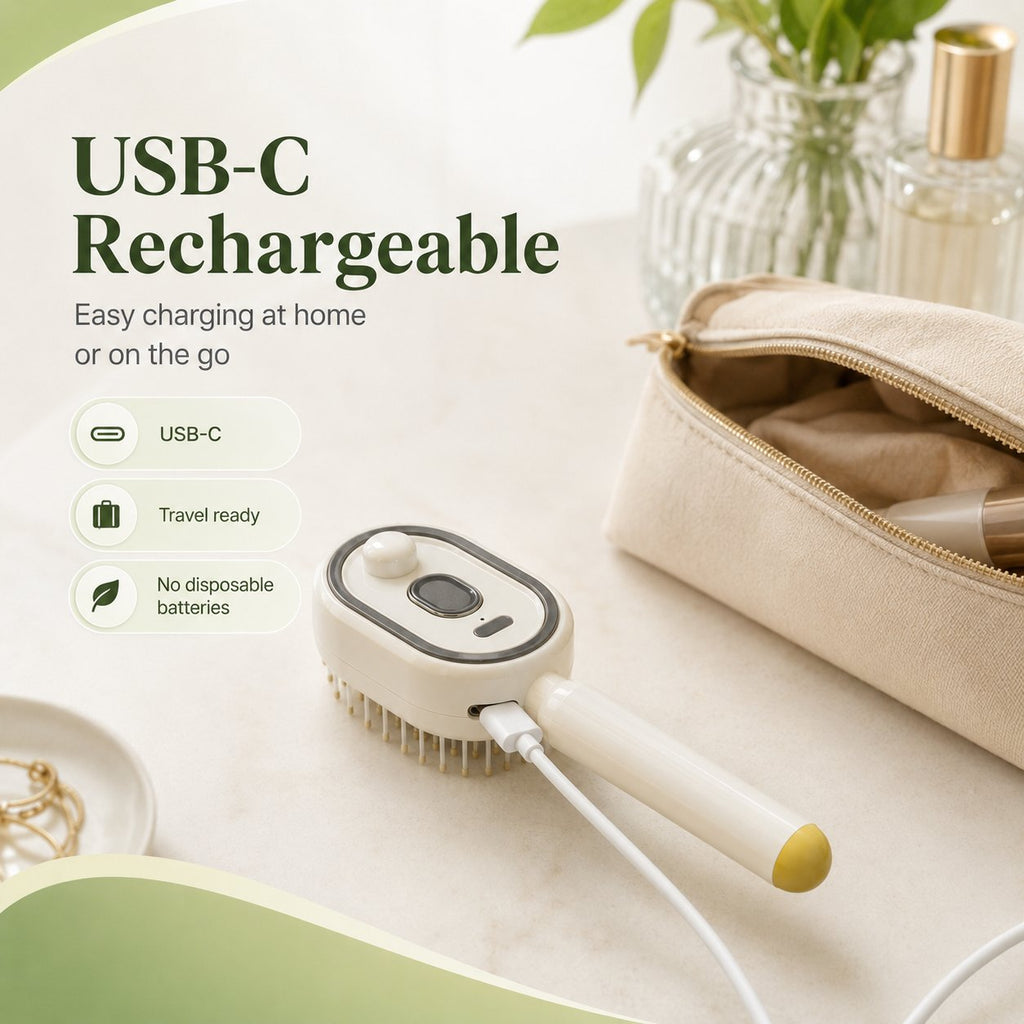 💨5-in-1 Electric Spray Retractable Airbag Comb