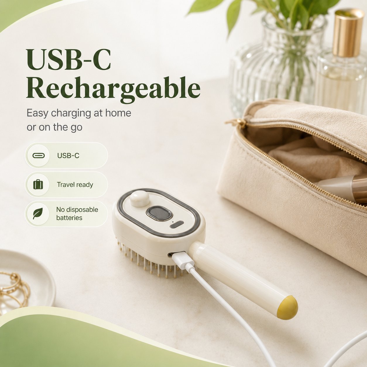 💨5-in-1 Electric Spray Retractable Airbag Comb