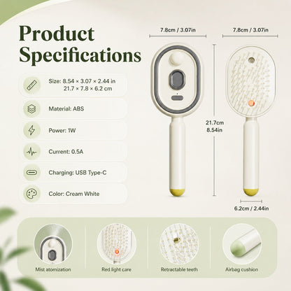 💨5-in-1 Electric Spray Retractable Airbag Comb