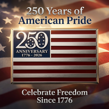 ✨🦅250th Anniversary Metal Flag Emblem