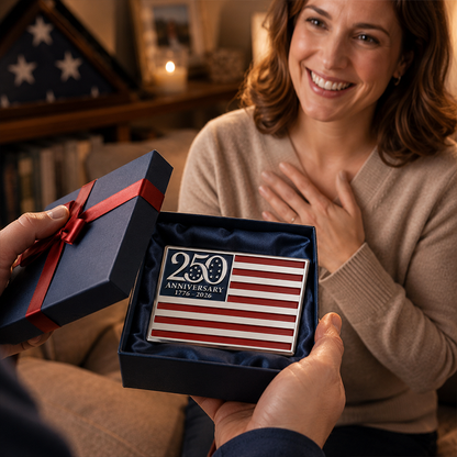 ✨🦅250th Anniversary Metal Flag Emblem