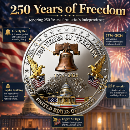 🏆Flash Sale 60% OFF-250 Years of Freedom Commemorative Coin