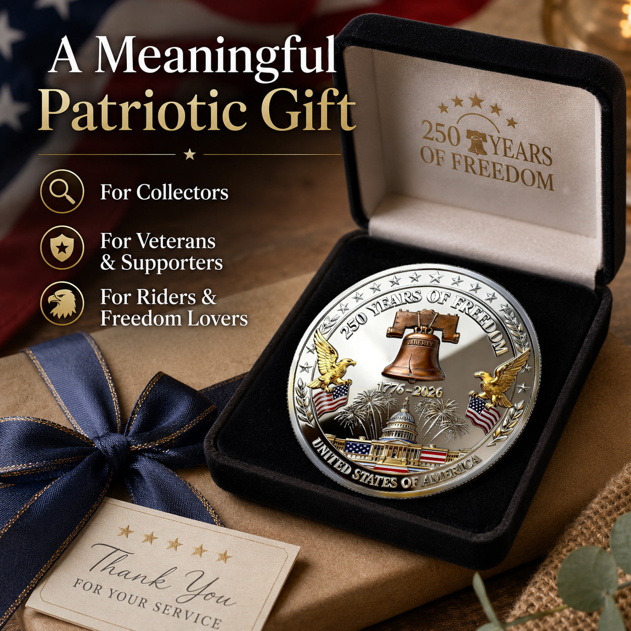 🏆Flash Sale 60% OFF-250 Years of Freedom Commemorative Coin