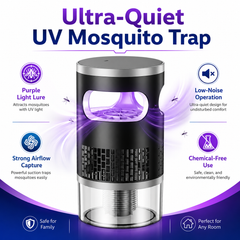 🏆Ultra-Quiet UV Mosquito Trap