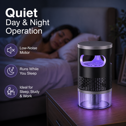 🏆Ultra-Quiet UV Mosquito Trap