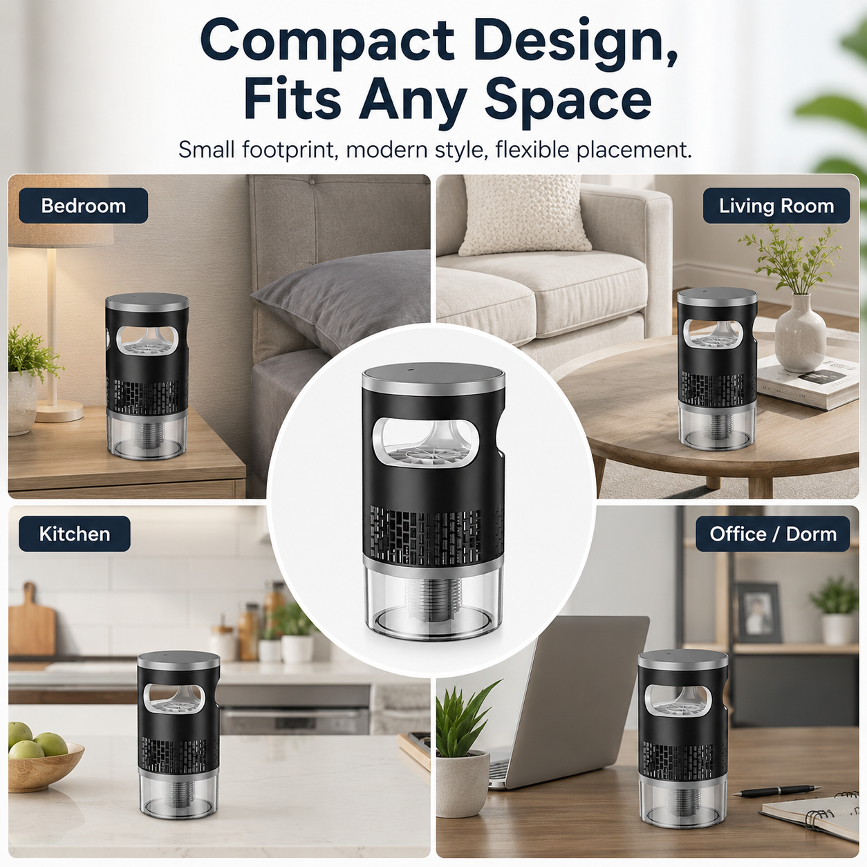 🏆Ultra-Quiet UV Mosquito Trap