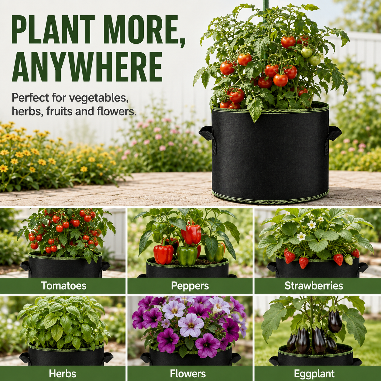 🌿Heavy Duty Aeration Fabric Pots
