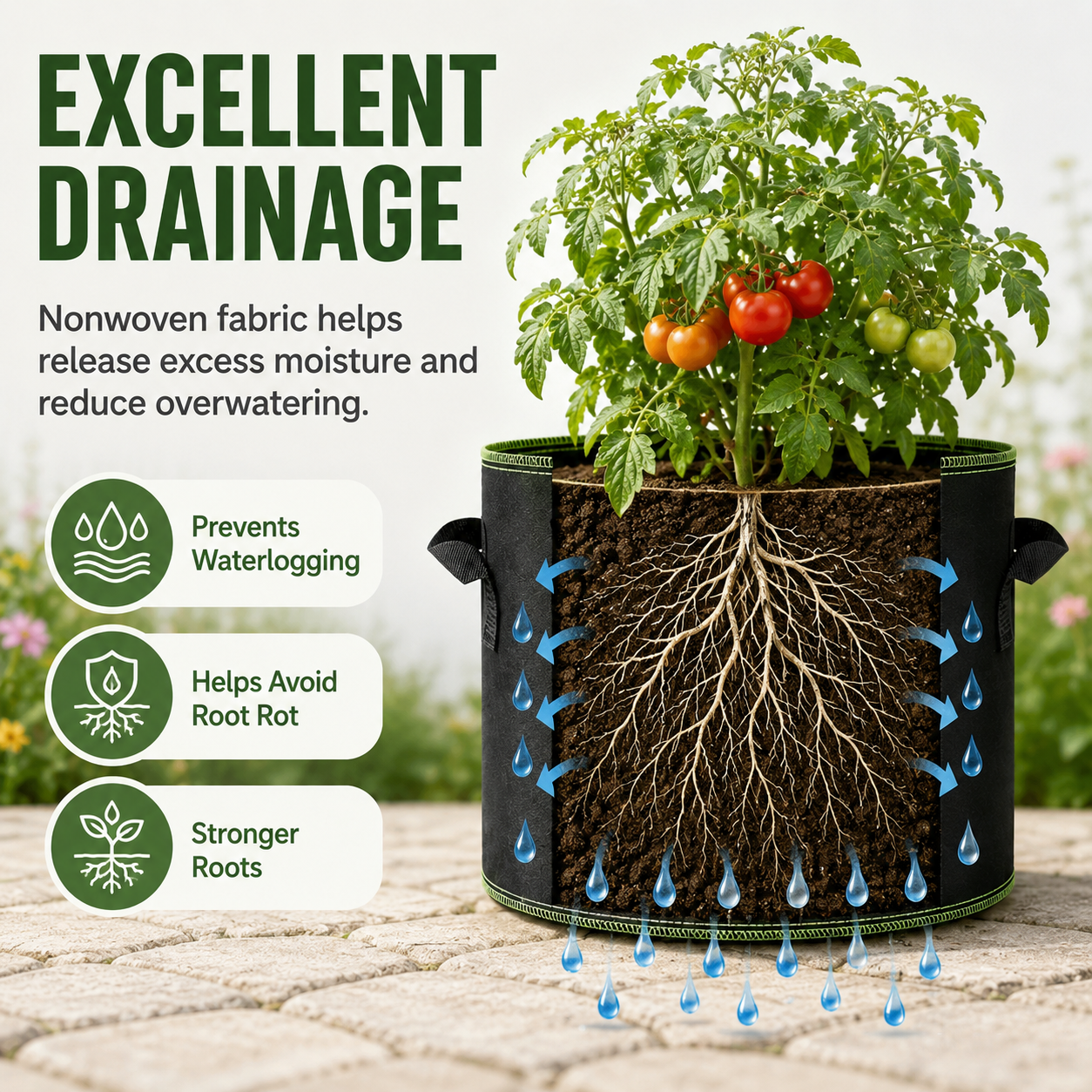 🌿Heavy Duty Aeration Fabric Pots
