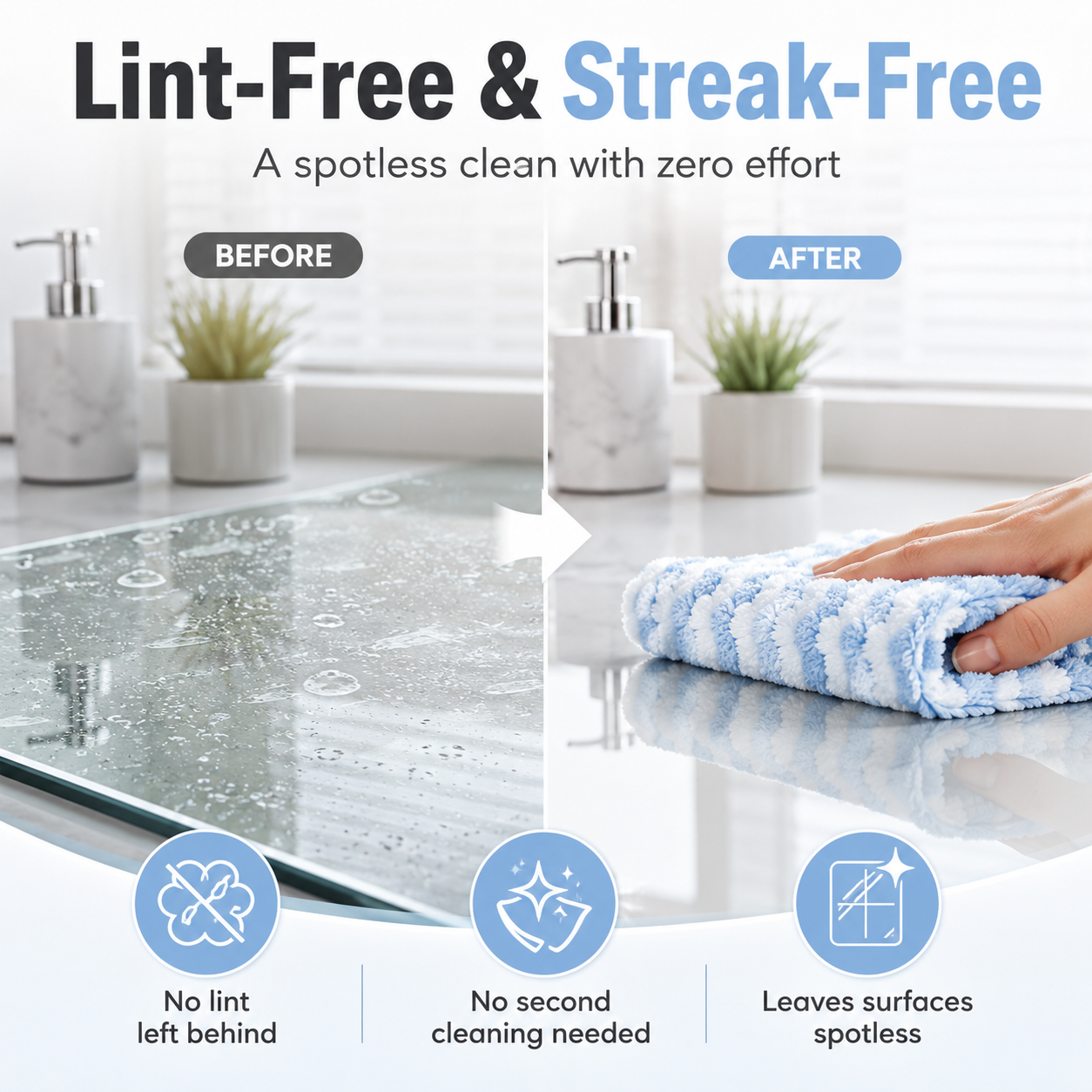 💦Powerful Cleaning Towel ✅Wipes Away Grease, Dirt & Spills in Seconds