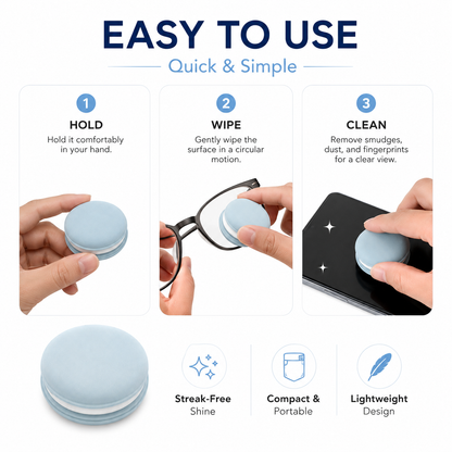💦Macaron Screen Cleaner ✅Pocket-Sized Cleaning Power for Glasses, Phones, Tablets & Car Screens