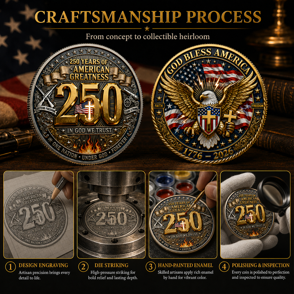🦅250 YEARS OF AMERICAN GREATNESS COIN
