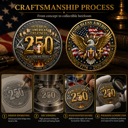 🦅250 YEARS OF AMERICAN GREATNESS COIN