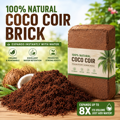 🥥🌿100% Natural Organic Coco Coir Brick