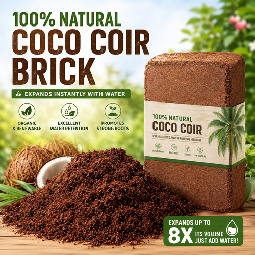 🥥🌿100% Natural Organic Coco Coir Brick