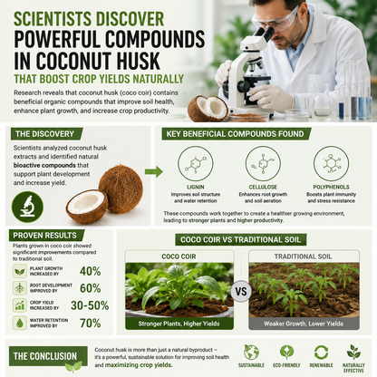 🥥🌿100% Natural Organic Coco Coir Brick
