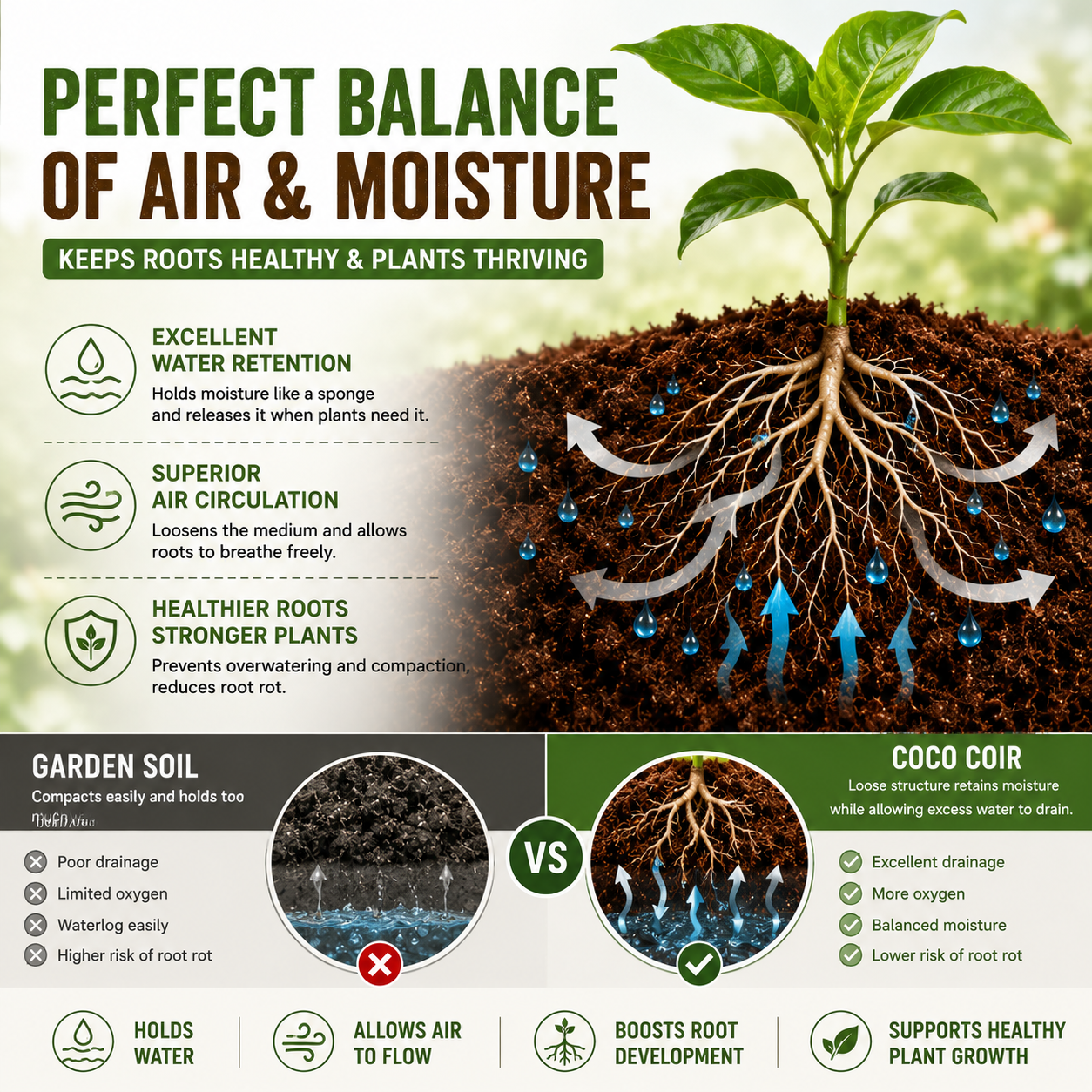 🥥🌿100% Natural Organic Coco Coir Brick