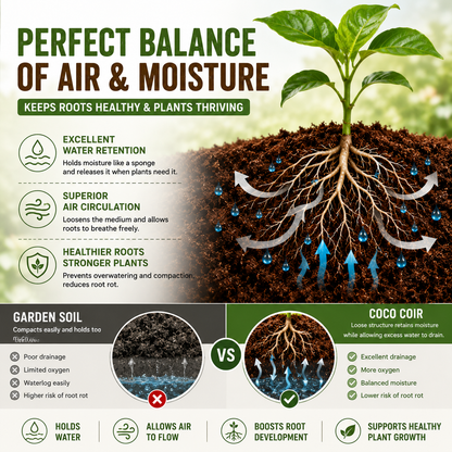 🥥🌿100% Natural Organic Coco Coir Brick