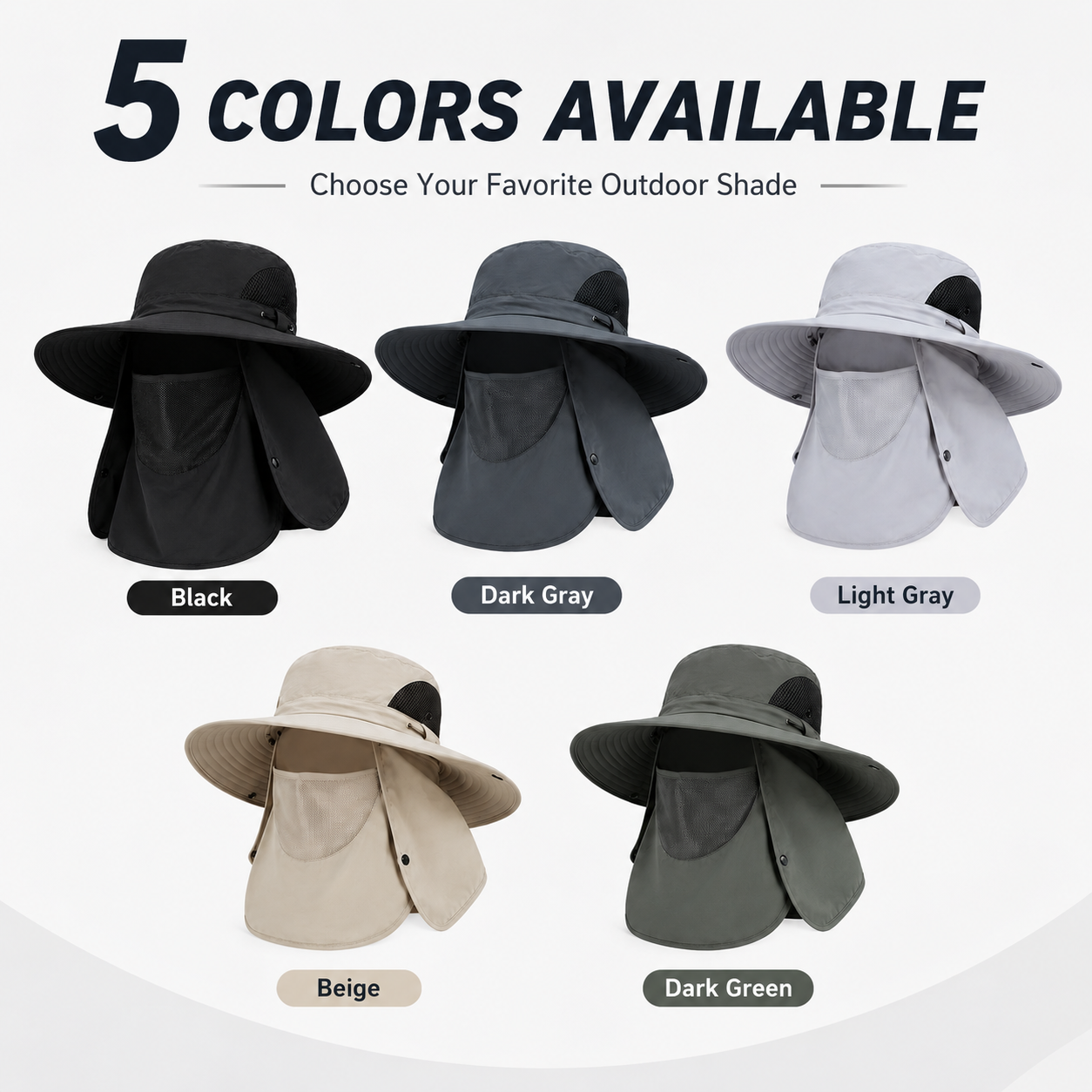 ☀️🛡UPF 50+ Full-Cover Outdoor Sun Hat