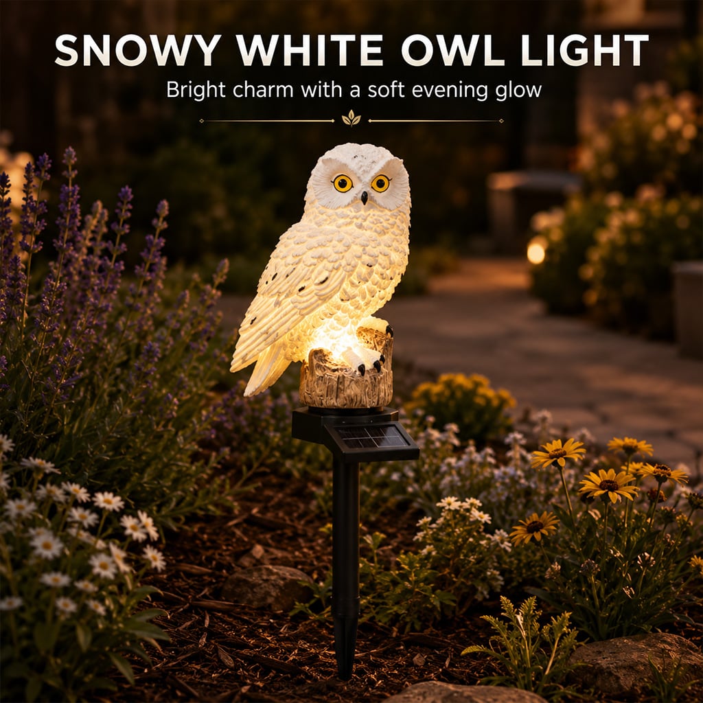 🔥Big Sale - 50% OFF🔥Waterproof Solar Owl Light
