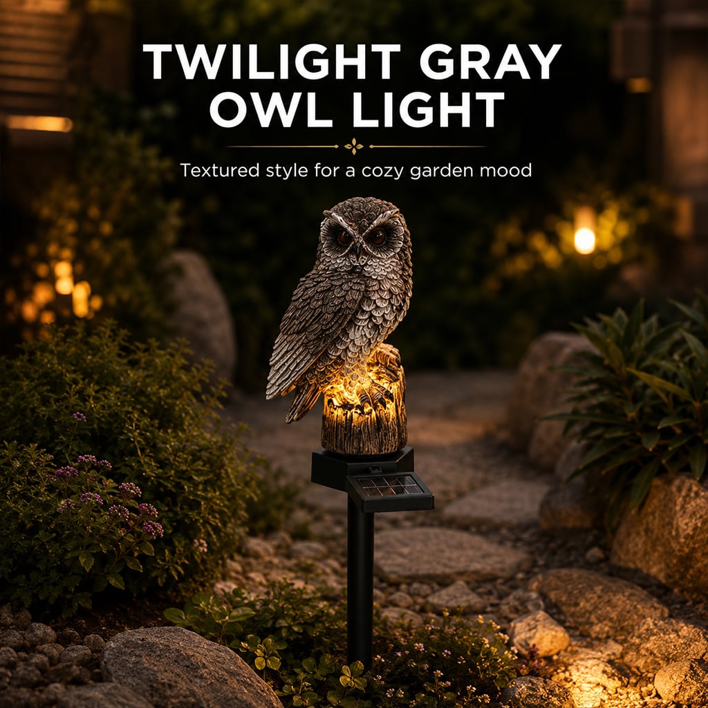 🔥Big Sale - 50% OFF🔥Waterproof Solar Owl Light