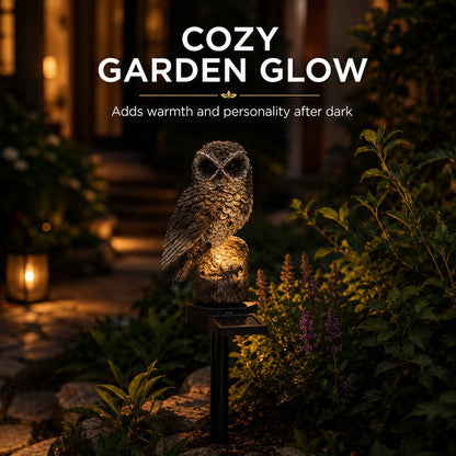 🔥Big Sale - 50% OFF🔥Waterproof Solar Owl Light