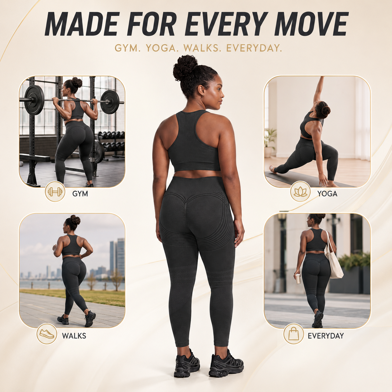 🥇High Waisted And Hip Lifting Yoga Elastic Quick Drying Tight Pants