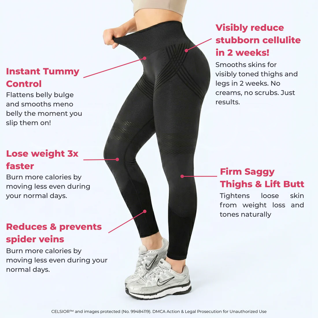 🥇High Waisted And Hip Lifting Yoga Elastic Quick Drying Tight Pants