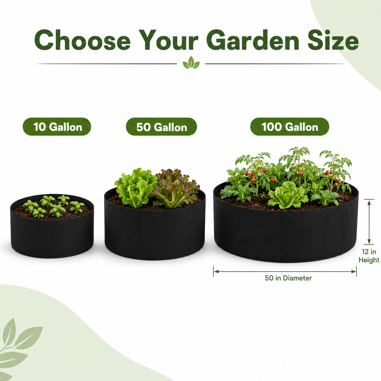 🌿Round Fabric Raised Garden Bed