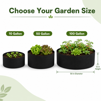 🌿Round Fabric Raised Garden Bed